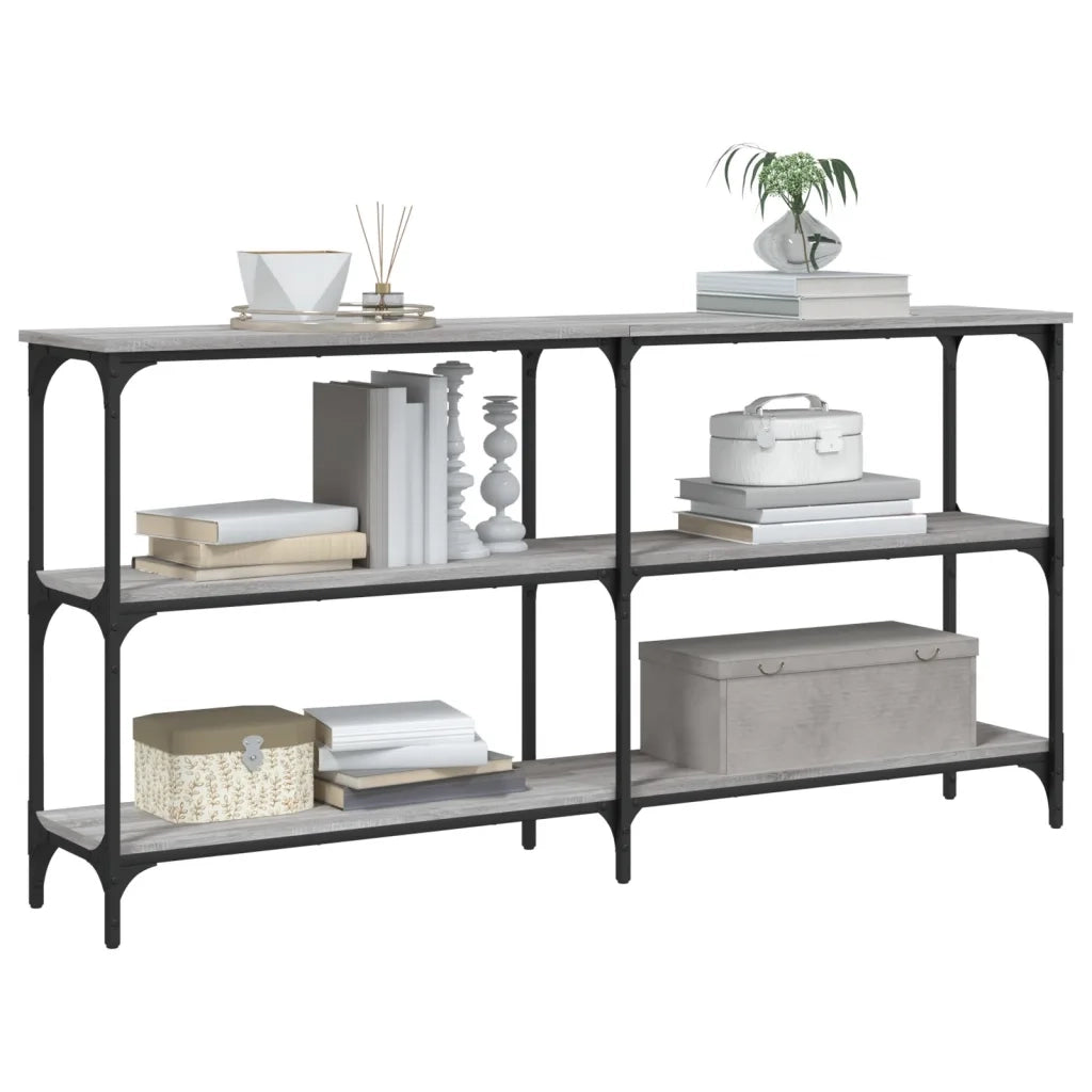 Tavolo Consolle Grigio Sonoma 150x29x75 cm in Legno Multistratocod mxl 131258
