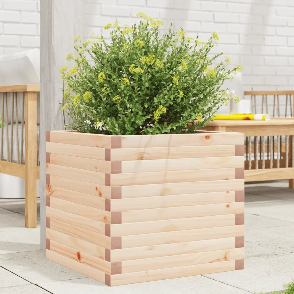 Fioriera da Giardino 50x50x45,5 cm in Legno Massello di Pino 847243
