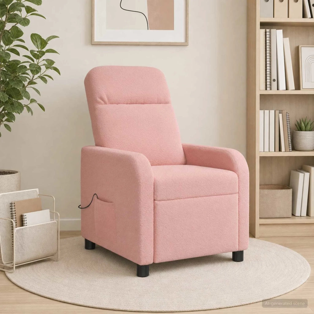 Divano Sedia-Poltrona Massaggiante Rosa Boucl¨¦
