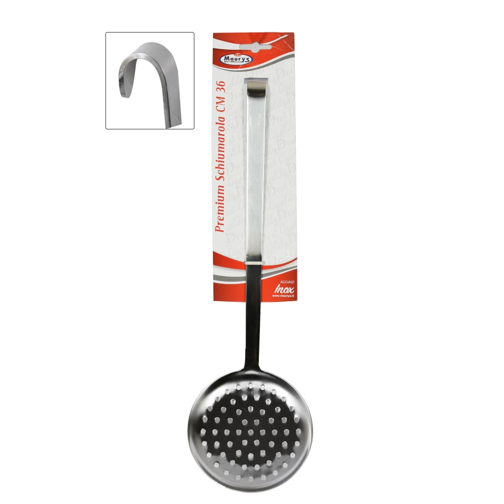 MAURY'S PREMIUM SCHIUMAROLA FORATA IN ACCIAIO INOX  DA 36 CM