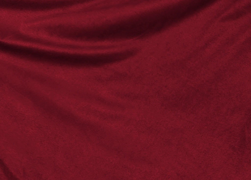 Vestiletto Giroletto Effetto Velluto Estensibile Tinta Unita Mod. Perfetto - Matrimoniale - Bordeaux