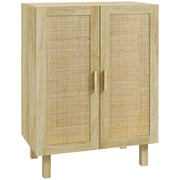 Armadio a due ante con 3 ripiani in canna ¨C zephmum ¨C 73x41x102 cm