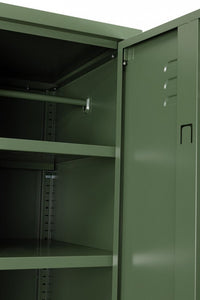 Armadio 1 Anta 46x38x185 cm Cambridge in Acciaio Verde