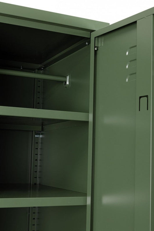 Armadio 1 Anta 46x38x185 cm Cambridge in Acciaio Verde