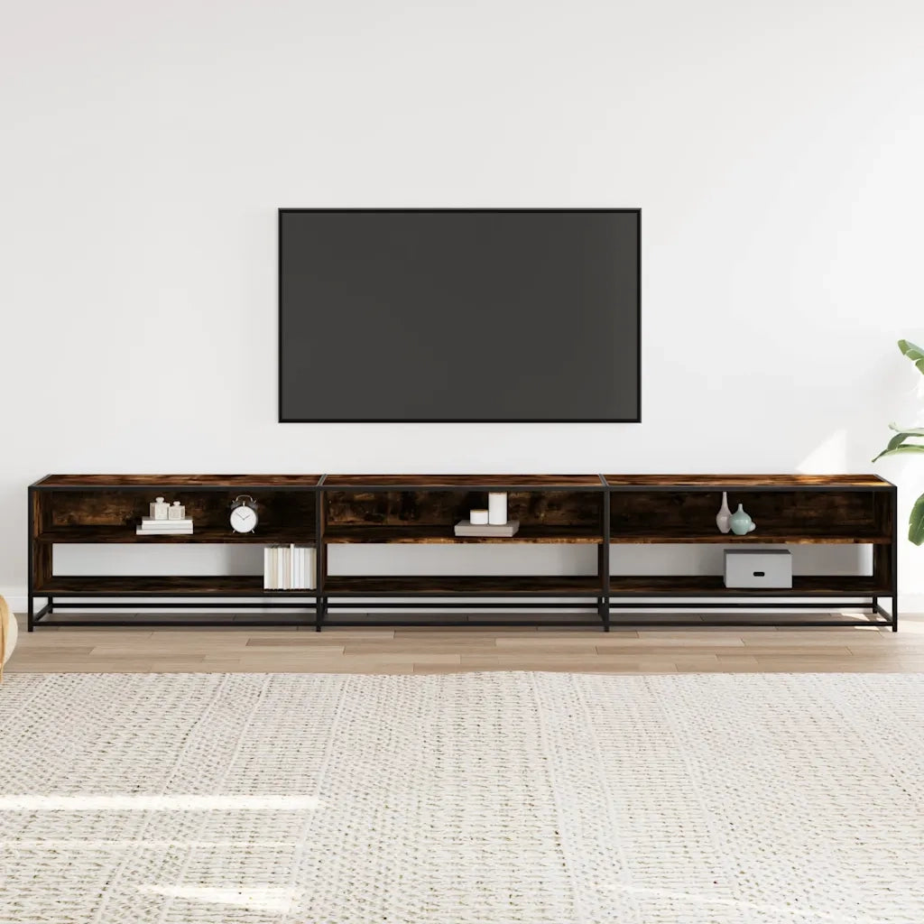 Mobile TV | Armadietto TV | Mobile Porta TV Rovere Fumo 270x40x46 cm in Truciolato