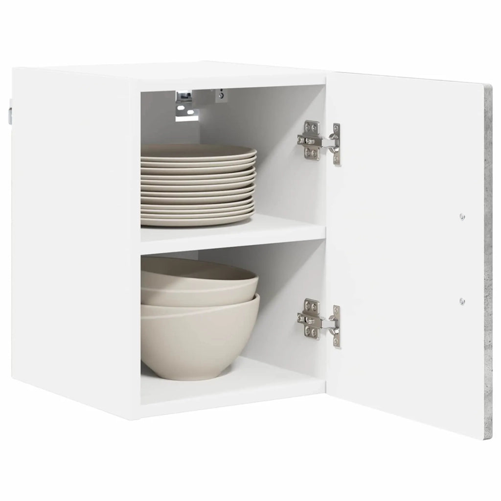 Armadietto a muro LUCCA 2 pcs Grigio Cemento 30 x 31 x 40 cm 884861