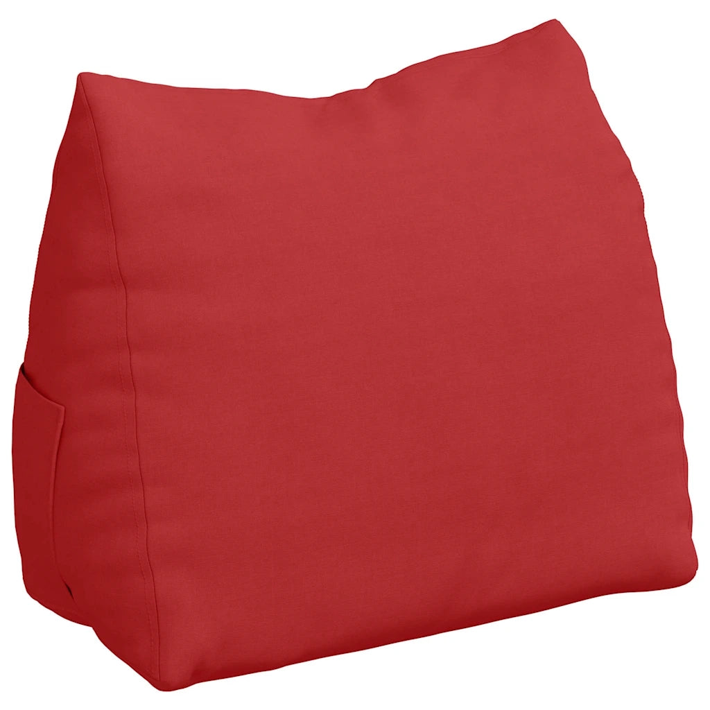 Cuscino per Schiena Rosso 60 x 20 x 50 cm Tessuto 42015043