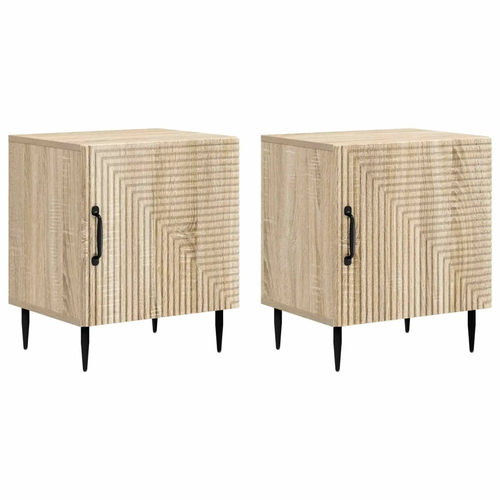 Armadio da Notte 2 pcs Rovere Sonoma 43 x 34,5 x 50 cm