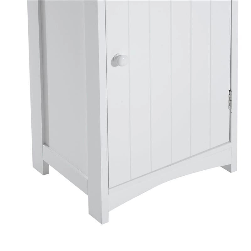 MOBILETTO A COLONNA MDF SALVASPAZIO PER BAGNO 35X24X170 CM BIANCO