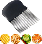 Taglierino a crinkle per patate - Trituratore di verdure - Acciaio inossidabile