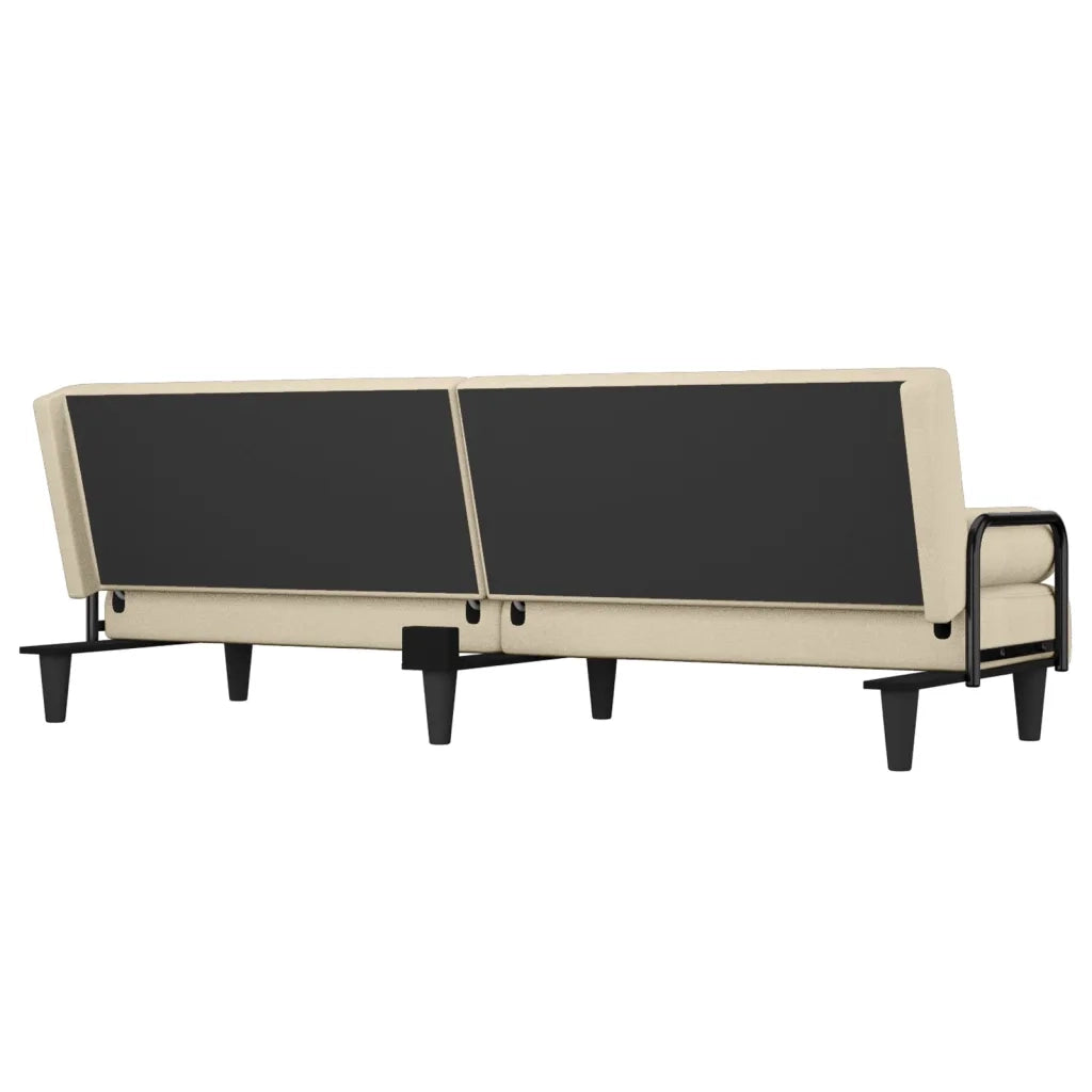 Divano letto | Sof¨¤ letto | Letto singolo con Braccioli Crema in Tessuto