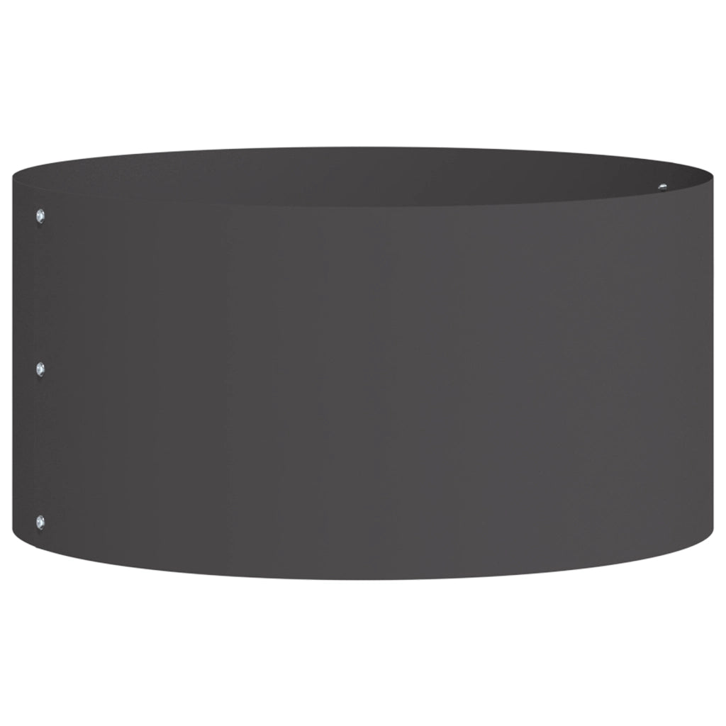 Grande Vaso in Metallo Nero Nero Metallo Grande Durevole