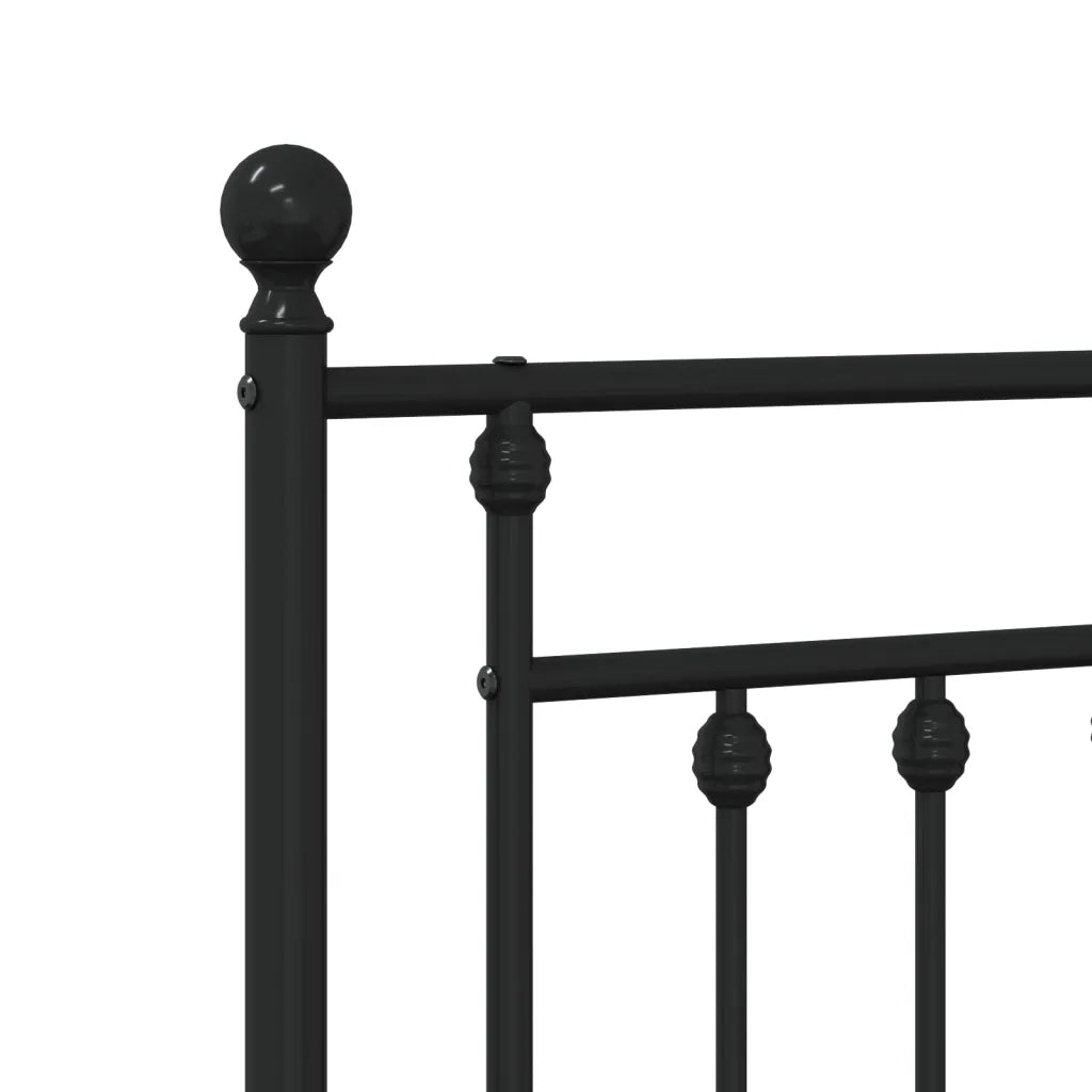Testiera | Testata di Ricambio in Metallo Nero 107 cm