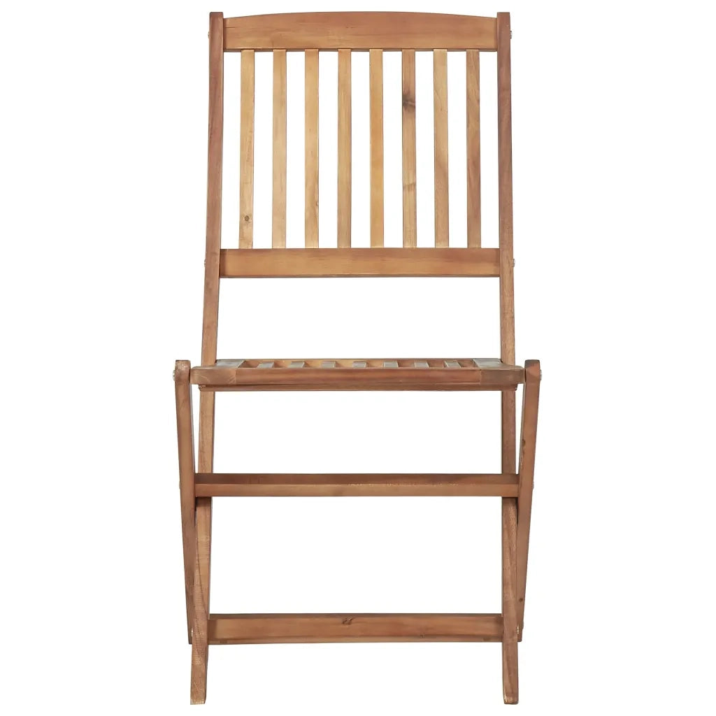 Sedie da Giardino Pieghevoli 6 pz con Cuscini Massello Acacia 3074998