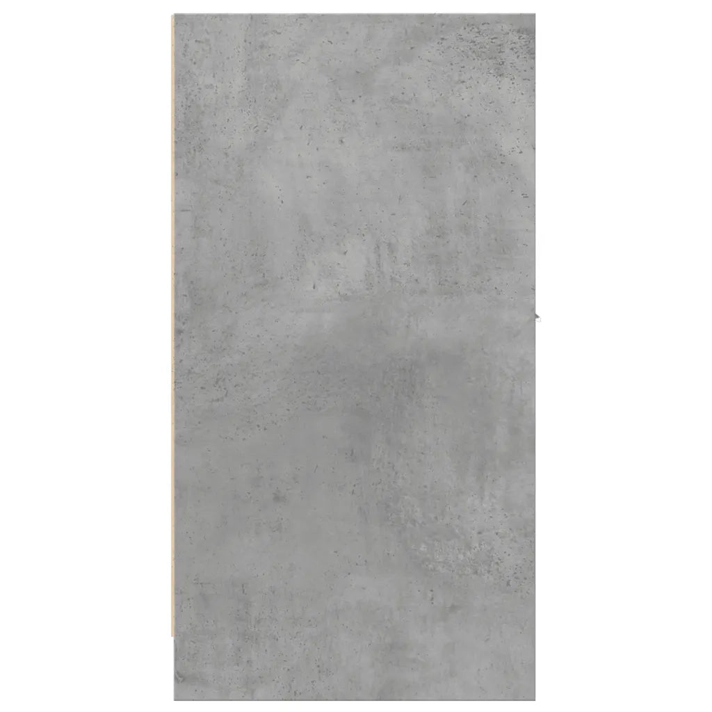 Armadietto da Farmacia Grigio Cemento 30x41x77,5 cm Truciolato