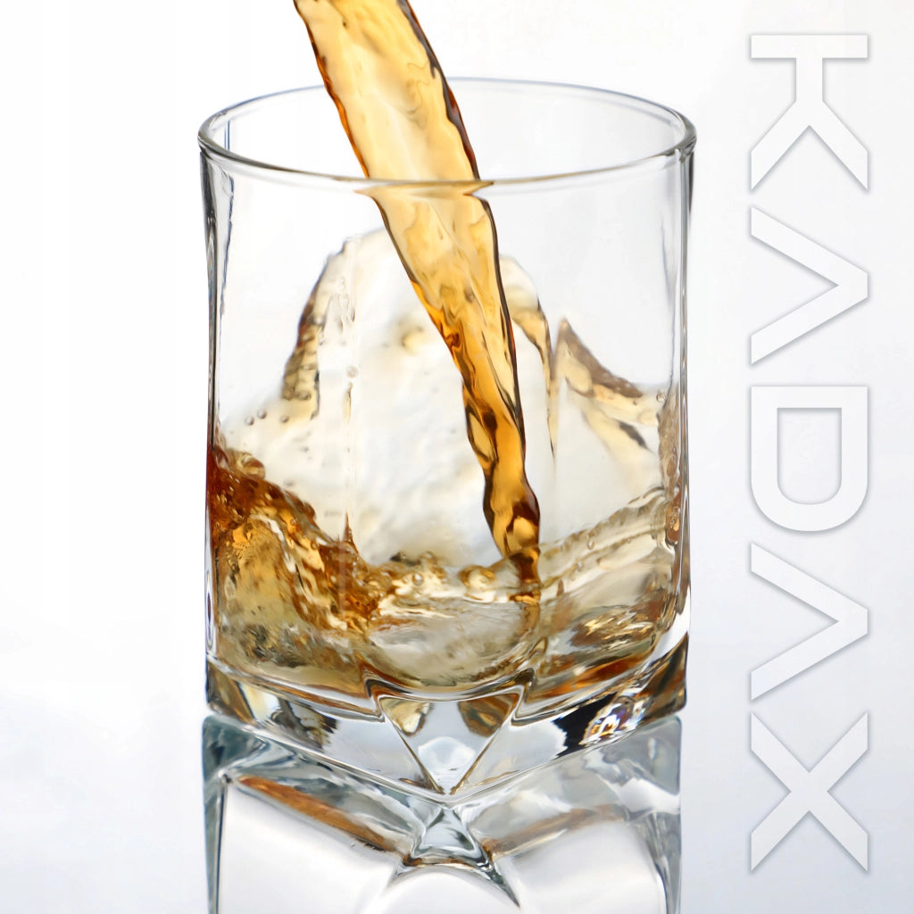 Set di 6 bicchieri KADAX da 320 ml per whisky, bevande e succhi di frutta.