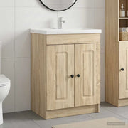 Mobiletto da bagno sotto il lavello Rovere Sonoma 890016