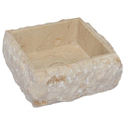 Lavandino da bagno lavabo da appoggio lavabo da WC lavabo da bagno lavabo da interno 30 x 30 cm marmo crema 02_0002818