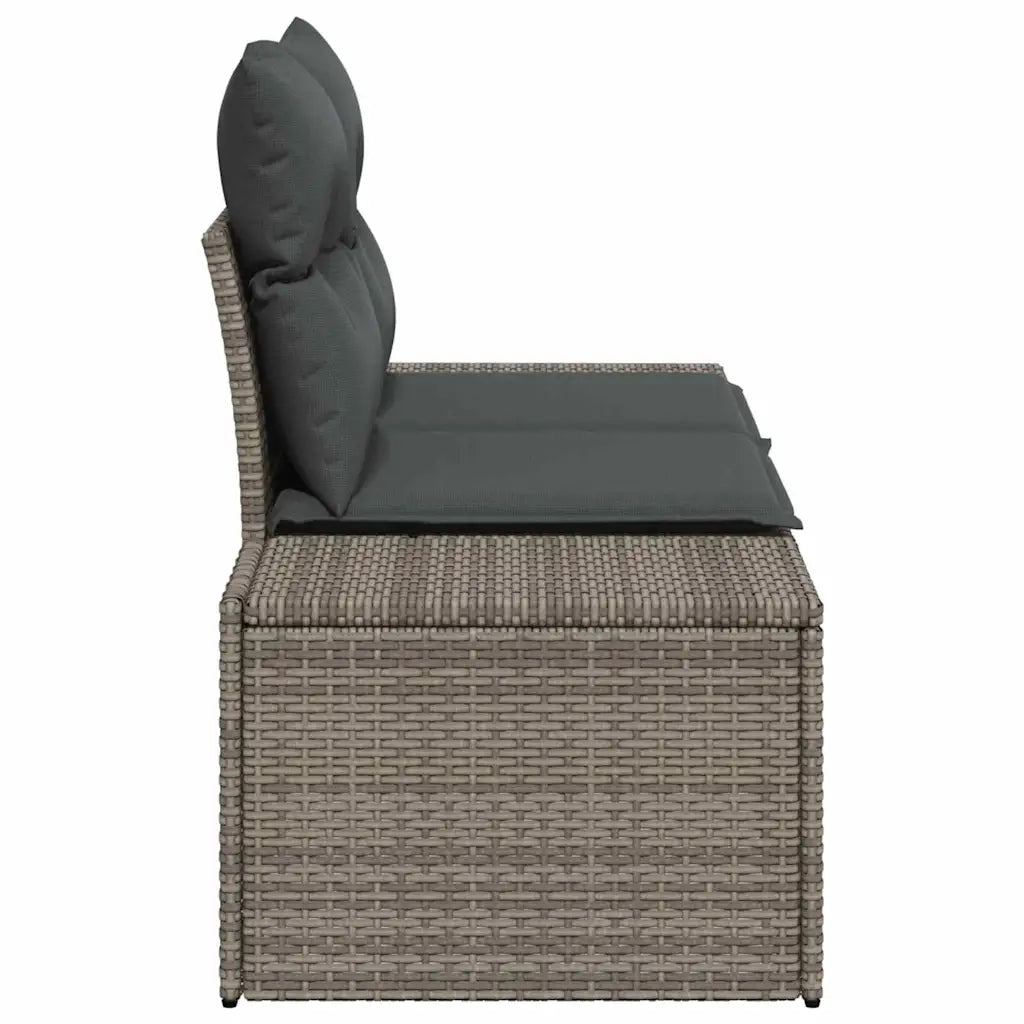 Divano da giardino Grigio 184 x 62 x 69 cm polyrattan 42006804