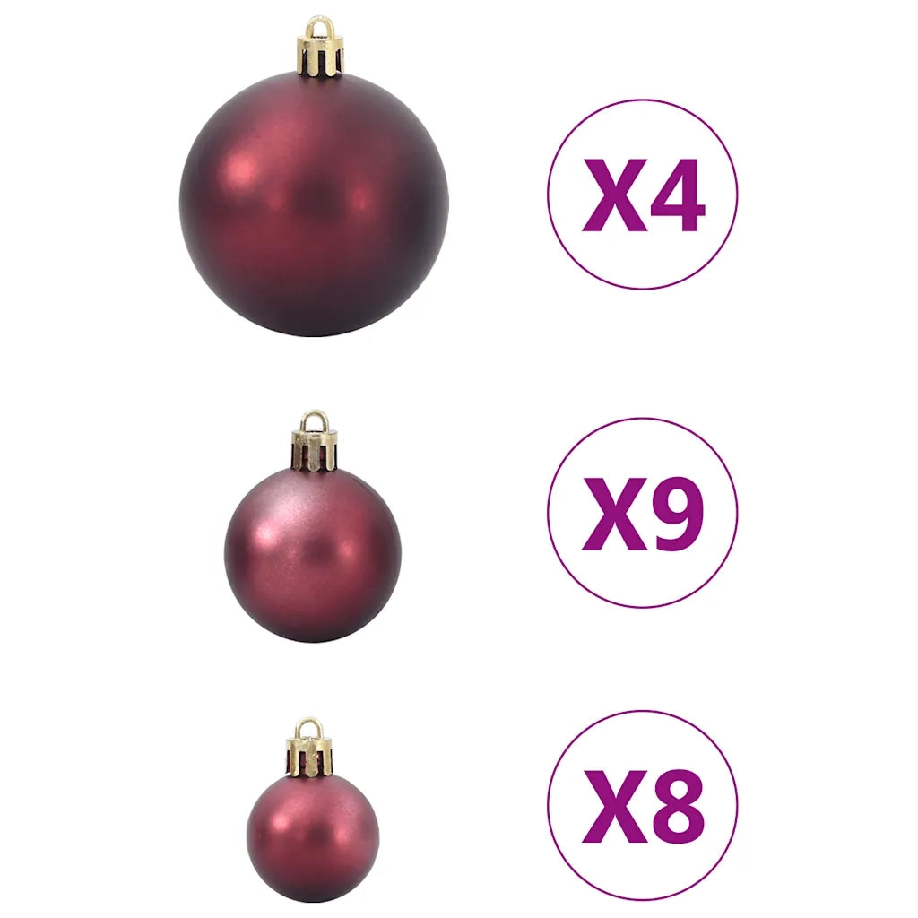 Palline di Natale 98 pz Marroni Ø3/4/6 cm 4100014