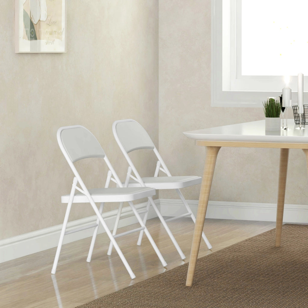 Sedia da ufficio ¨C zephmum ¨C bianco metallo 45x46x78 cm