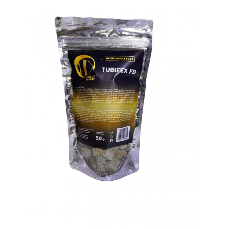 DiscusHobby Tubifex FD 1000ml/100g - Tubifex liofilizzati in cubetti