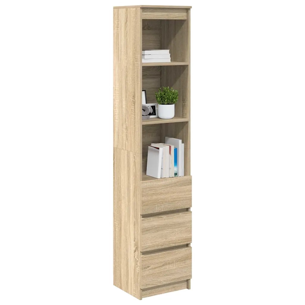 Credenza Rovere Sonoma 37,5x35x180 cm in Legno Multistrato