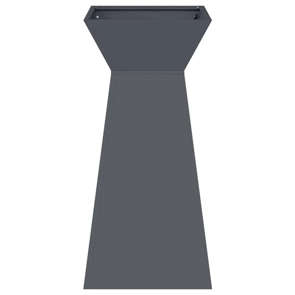 Fioriera a colonna moderna e resistente per esterni 35 x 35 x 73 cm in plastica antracite 02_0052400