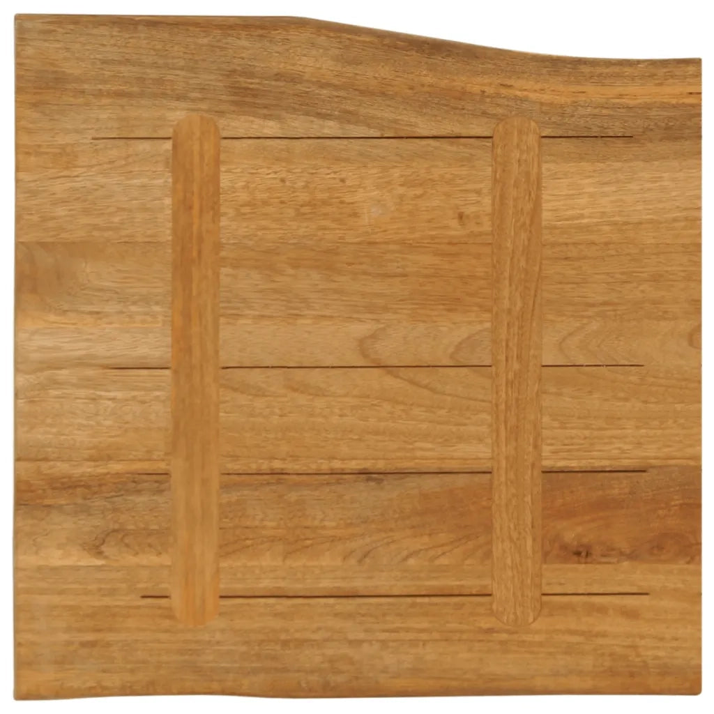 Piano per Tavolo 60x60x3,8cm Bordi Vivi in Legno Massello Mango 370786