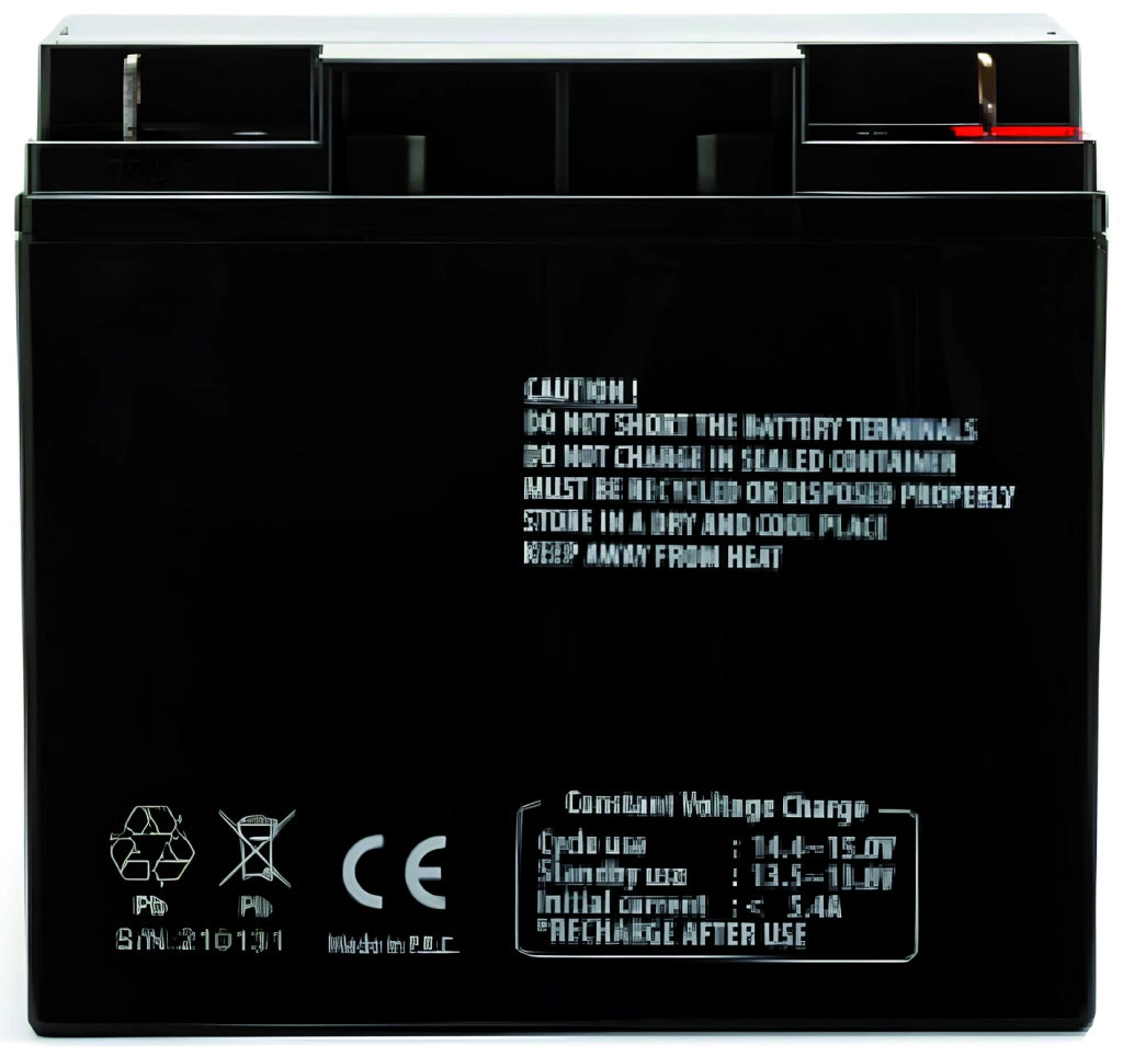 BATTERIA RICARICABILE AL PIOMBO 12V 18 Ah  cm. 7,5x18x16,5 h