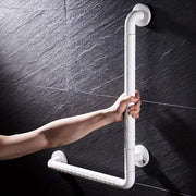 Supporto laterale L a protezione antiscivolo per vasca da bagno - acciaio inossidabile - 60 x 40 cm
