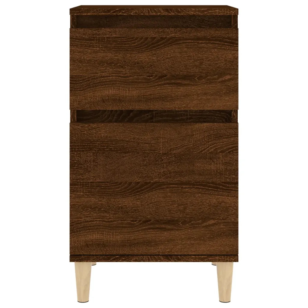 Comodini 2pz-Set di 2 Tavolino da notte Rovere Marrone 40x35x70 cm