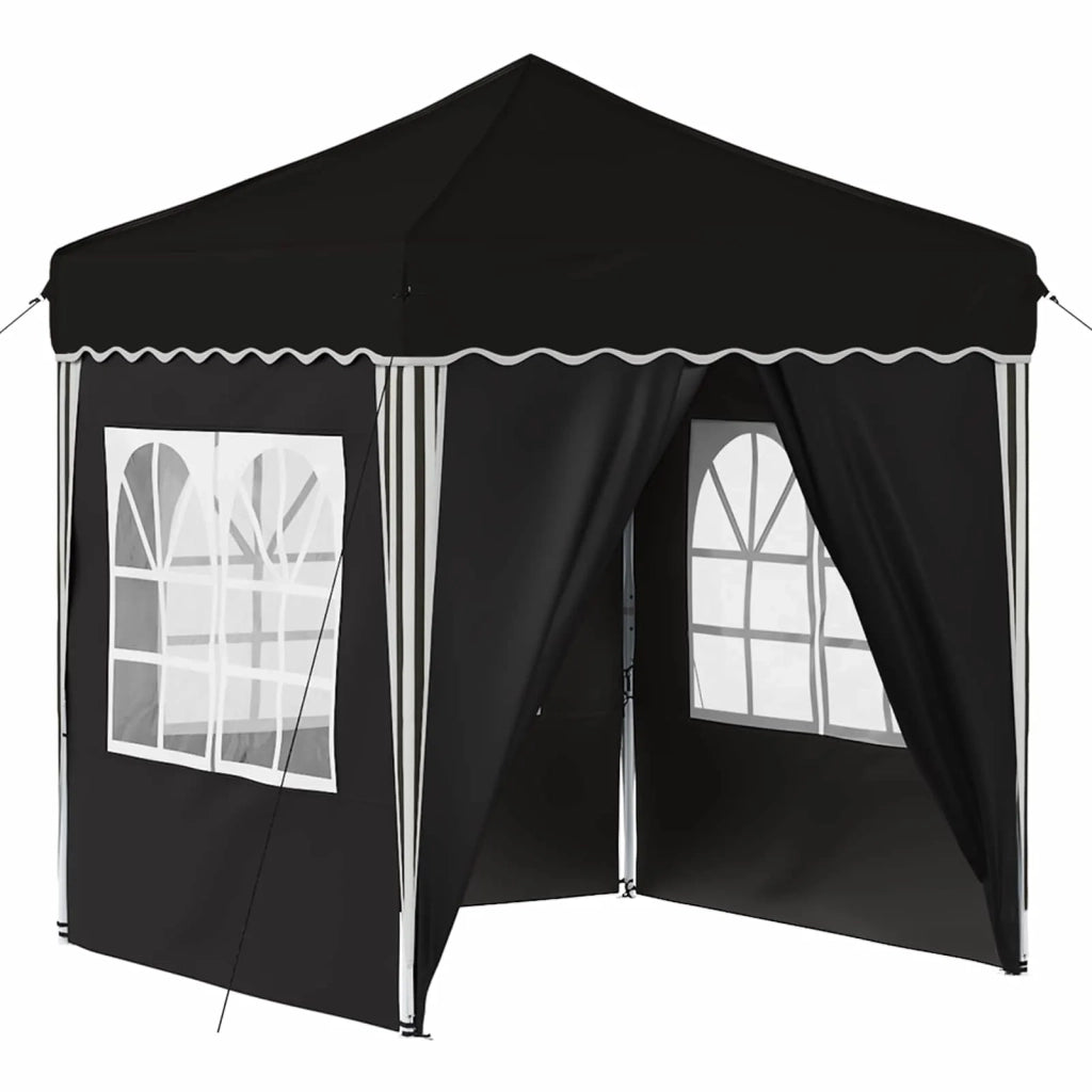 Tenda per feste a pop-up Nero 195 x 195 x 245 cm Tessuto Oxford 42019744
