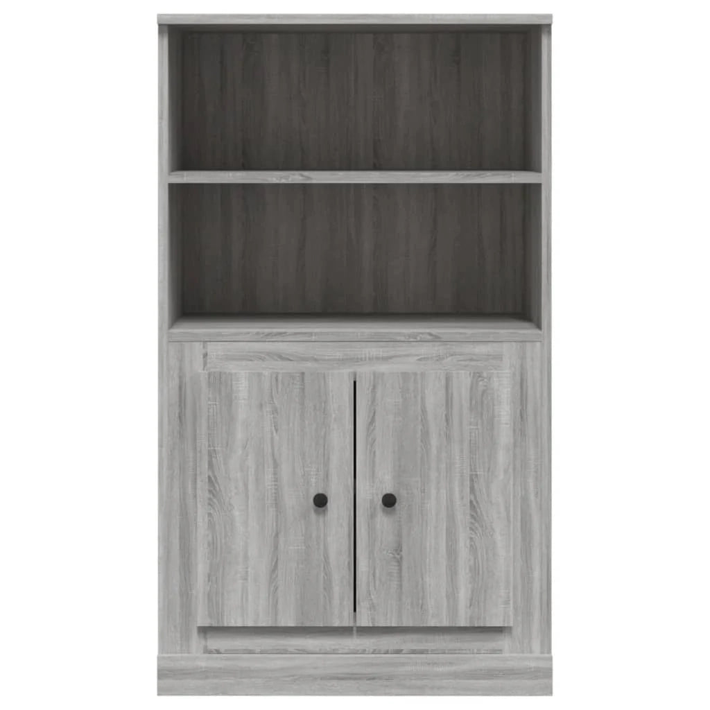 Buffet credenza cassettiera mobiletto mobile contenitore organizer cucina soggiorno salotto rovere Sonoma alto 60 x 35,5 x 103,5 cm legno ingegnerizzato grigio 02_0035378