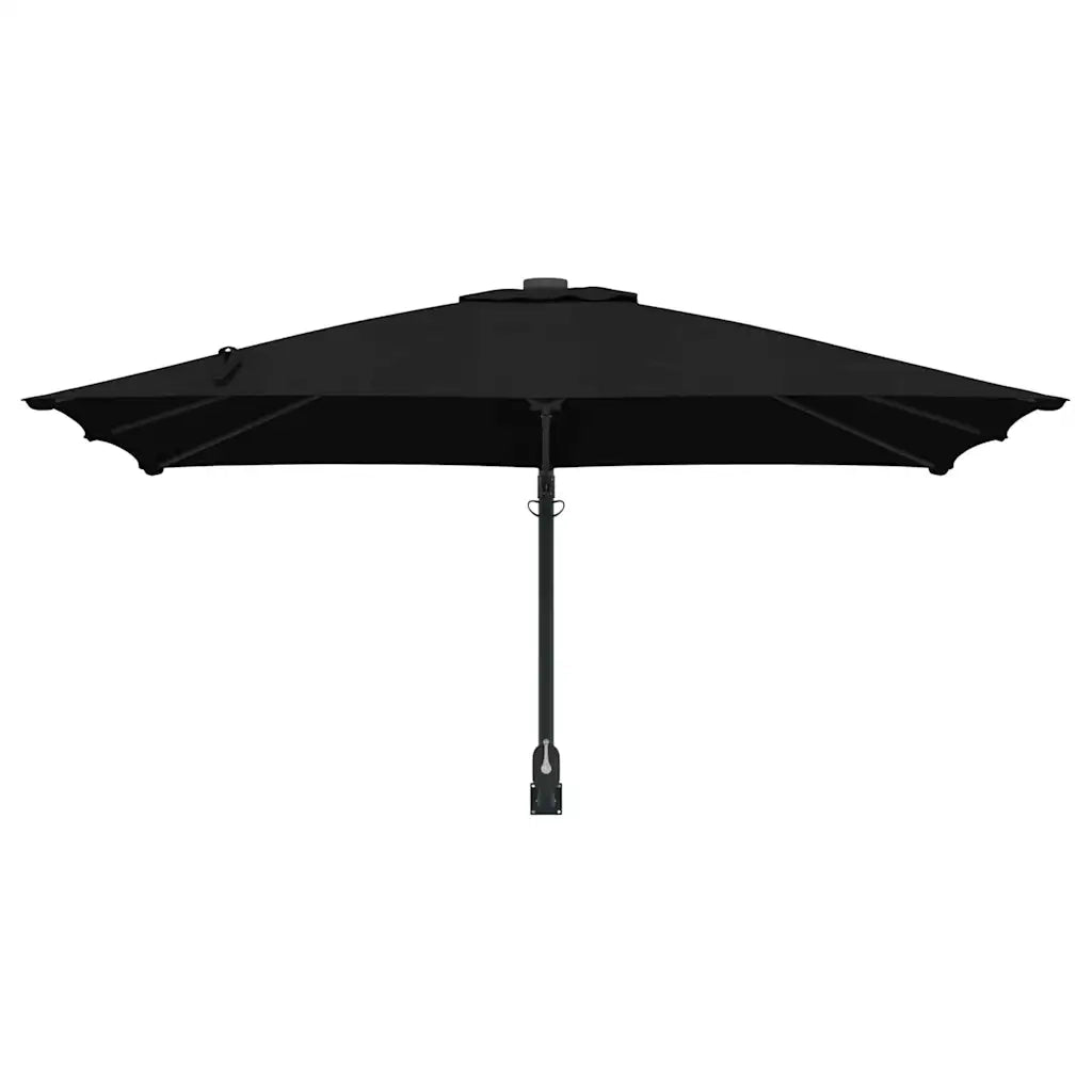 Ombrello da giardino-Ombrellone da spiaggia Nero 248,5 x 247,5 x 160 cm 349231