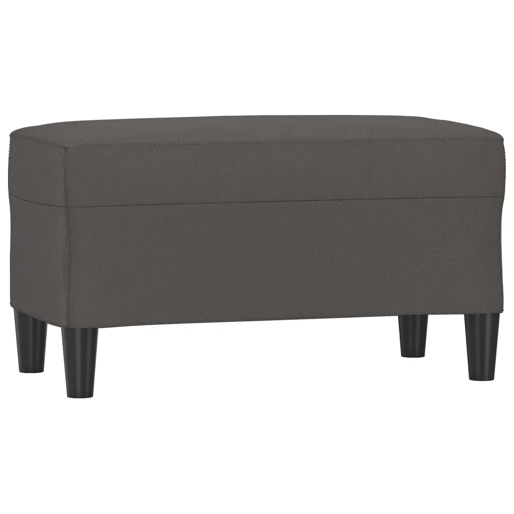 Panca Grigia 70x35x41 cm in Similpelle CFW9275547
