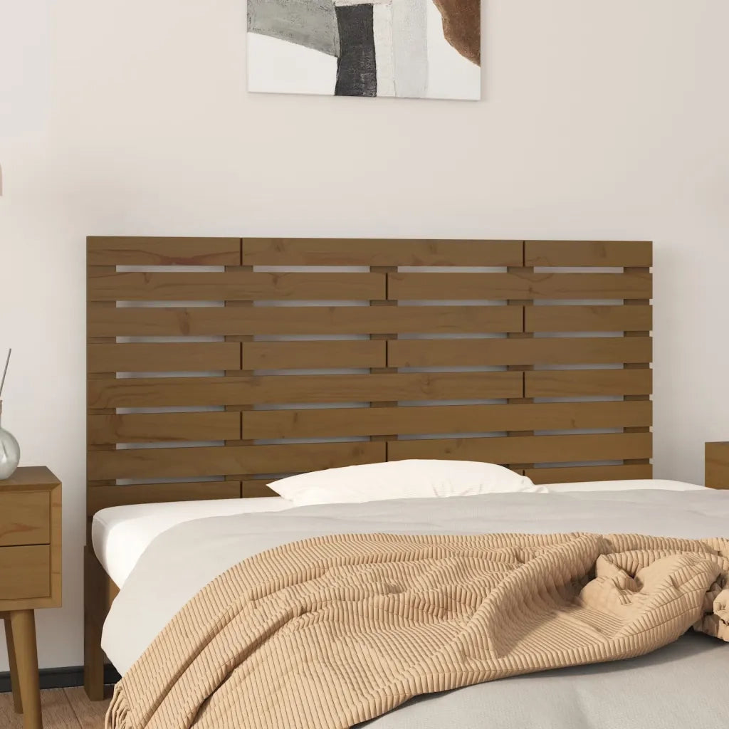 Testiera da Parete Ambra 156x3x63 cm in Legno Massello di Pino 824741