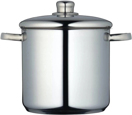 Coperatura con coperchio - Adatta per Induzione - 1 pezzo - Argento - Acciaio Inossidabile - 5,5 Litri