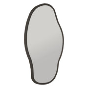 Canepina, Specchio Forma Ovale, 45x85h cm Nero