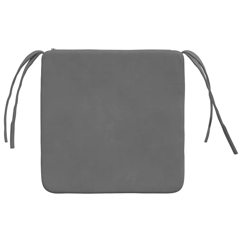 Cuscini per Seduta 4 pz | Cuscini per sedie Grigio scuro 40 x 40 x 3 cm