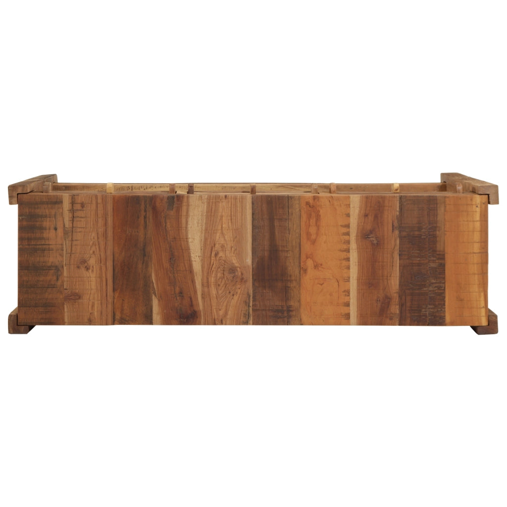 Tavolo Consolle 107x33x76 cm Legno Massello di Recupero