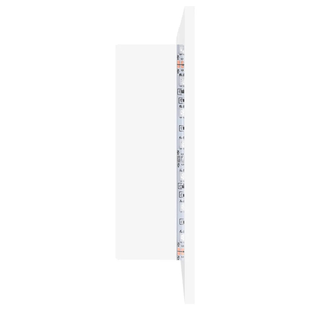 Armadietto a Specchio con Luci LED Bianco 80x12x45 in Acrilico 804964