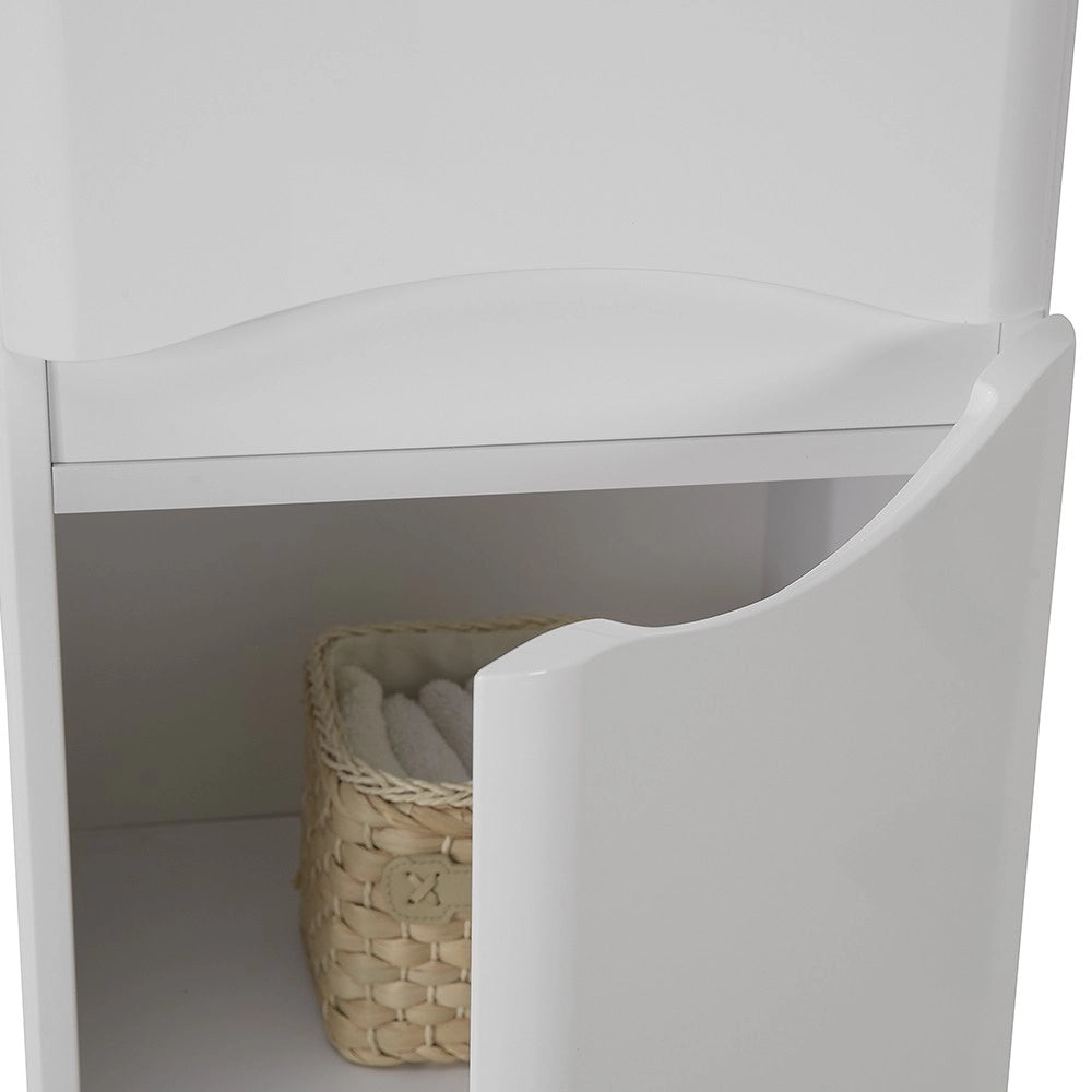 Colonna bagno sospesa 140 cm bianco 2 ante reversibili Zen
