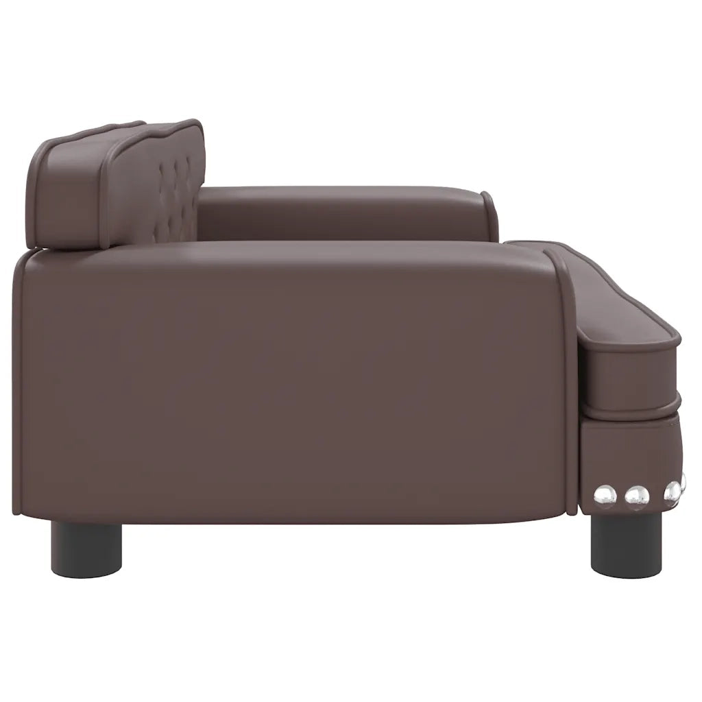 Lettino per Cani Marrone 70x45x30 cm in Similpelle 171891