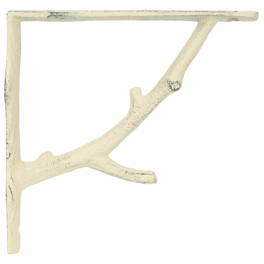 Supporti per mensole da parete 12 pz Bianco Antico 42038858