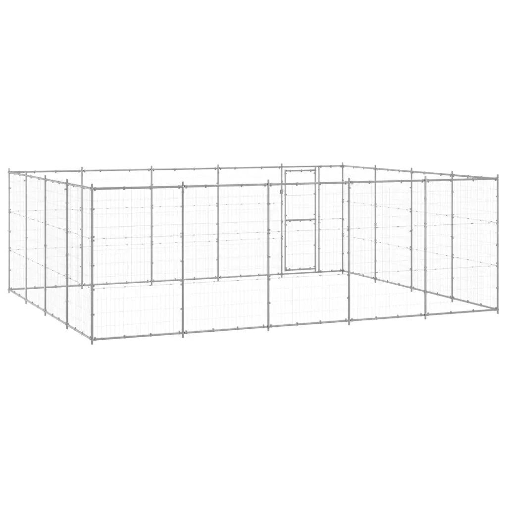 Gabbia per Cani da Esterno in Acciaio Zincato 24,2 mÂ² cod mxl 59969