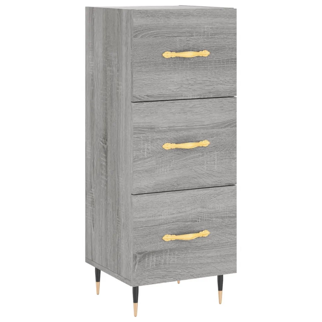 Credenza | Madia | Buffet da pranzo | Armadio da pranzo Grigio Sonoma 34,5x34x90 cm in Legno Multistrato