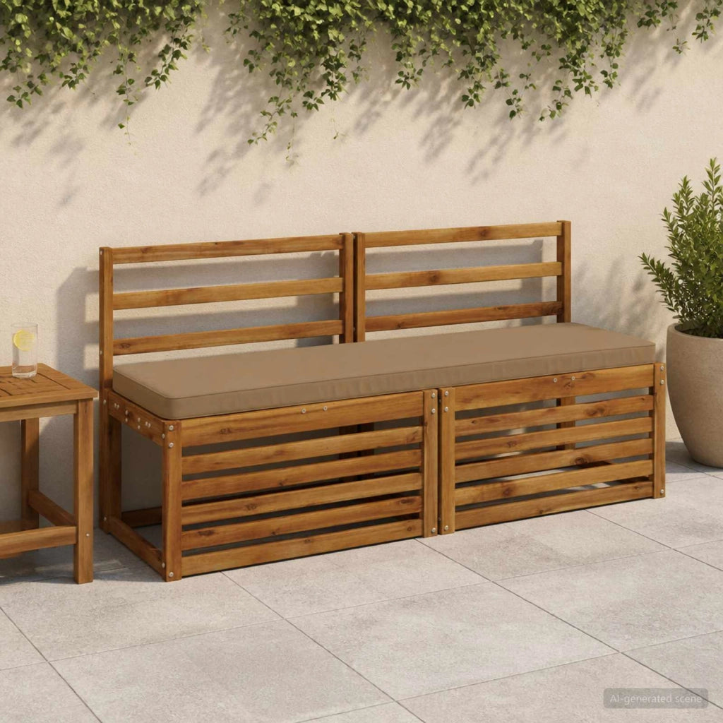 Cuscini per Panchina a 2 Pezzi VUGHT 2 pz 100% Poliestere 951337