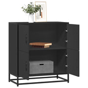 Credenza-Buffet-Armadio da cucina Rovere Nera 68x35x76 cm in Legno Multistrato 357103