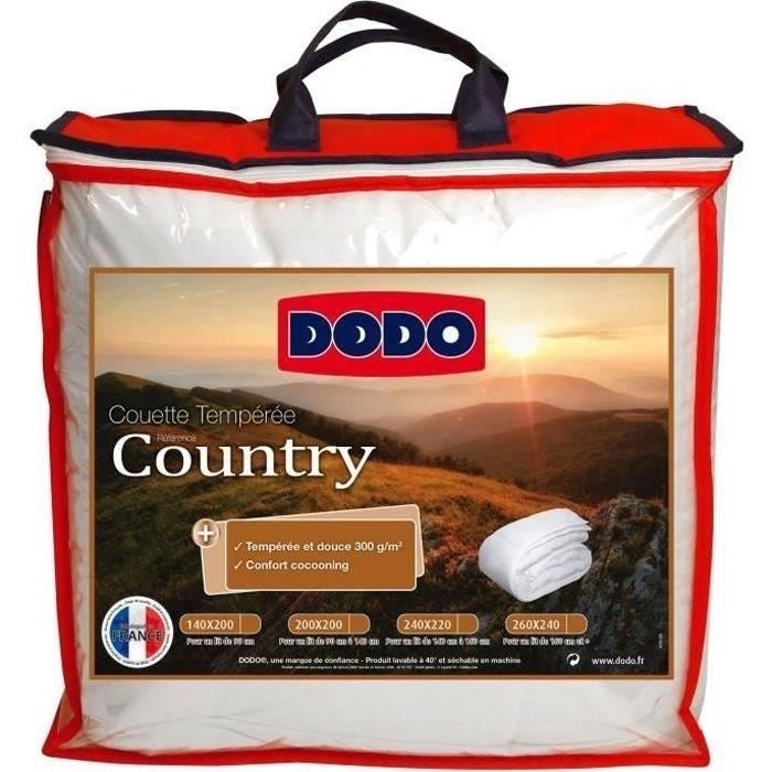 Piumino DODO Country temperato - 200 x 200 cm - Bianco